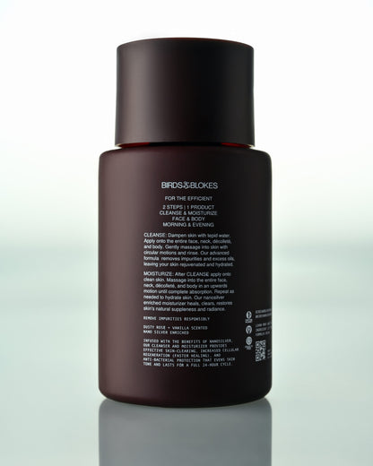 Face & Body Cleanser & Moisturizer Cream (Travel)