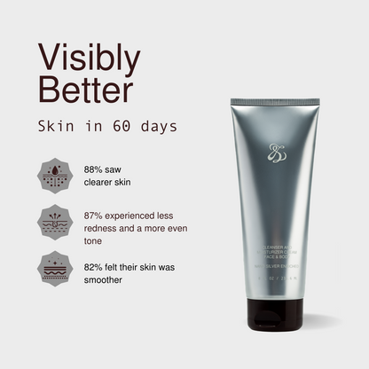 Face & Body Cleanser & Moisturizer Cream (Bundle)